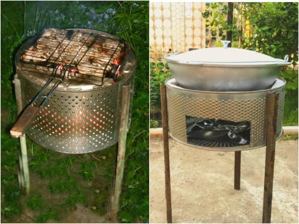 Фото: ножки плиты из барабана стиральной машины