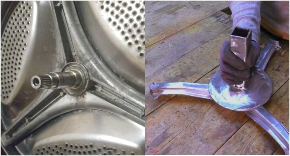 картинка: стиральная машина поперечина паяльник ножки