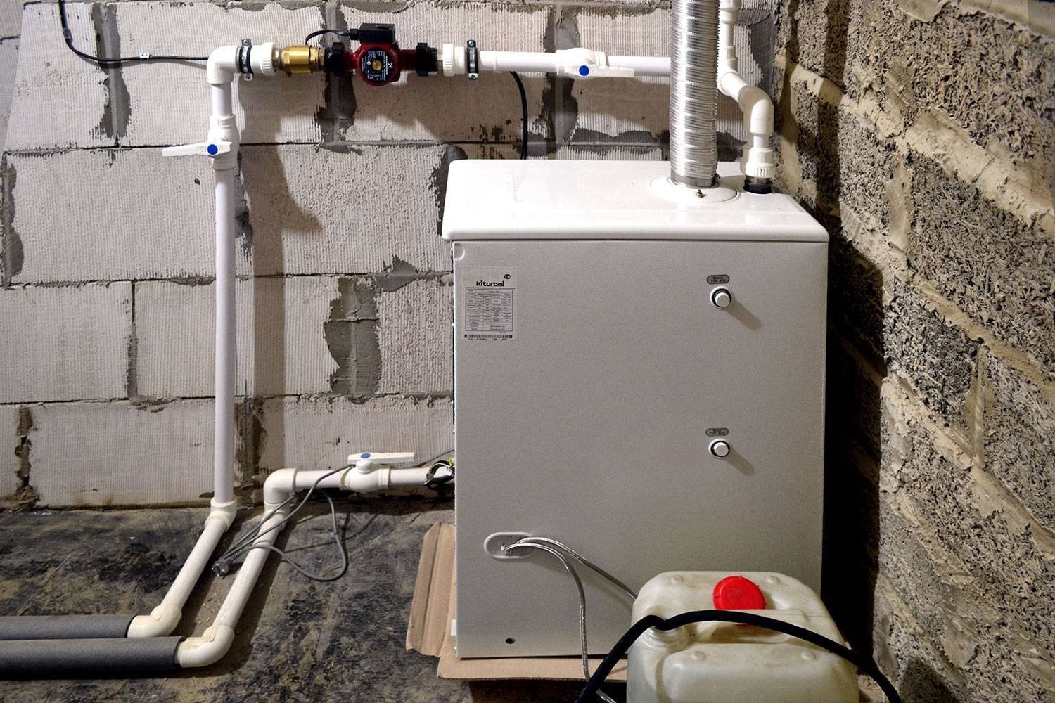 Установка котлов своими руками: схемы напольных и настенных котлов