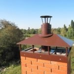 Каменная дымовая труба с вентиляцией