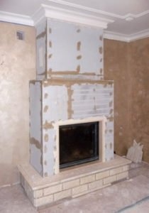Декоративный угловой камин из гипсокартона своими руками