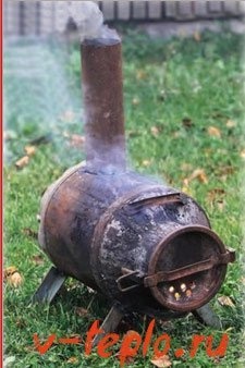 сделайте свой собственный очаг из канистры
