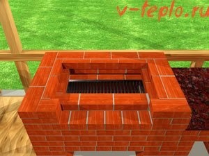 выкладывание открытой печи