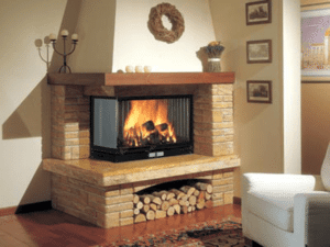 Декоративный угловой камин из гипсокартона своими руками