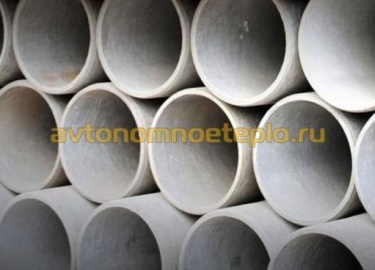 В частных загородных домах, часто используется асбестовая труба для дымохода. Распространенность объясняется тем, что решение установки асбоцементной