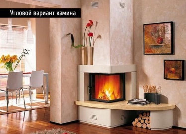 Все чаще можно увидеть в загородных домах, коттеджах, дачах традиционный вид отопления. Угловые дровяные камины для дома стоят довольно дорого