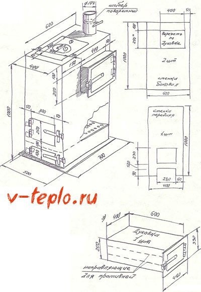 концептуальная схема камина
