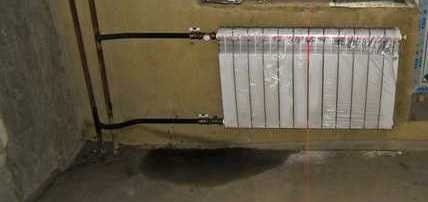 Односторонний трубопровод в двухтрубной системе
