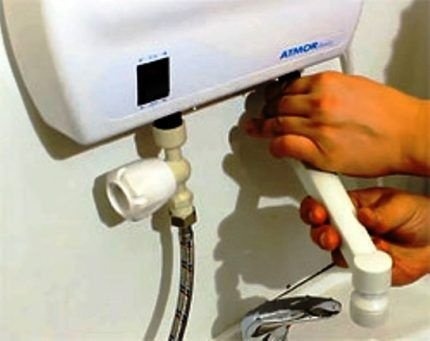 Подключение водонагревателя мгновенного действия
