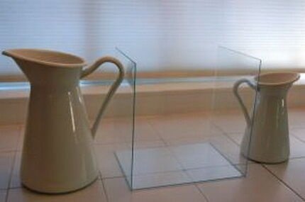 Наклеивание облицовки биокамина
