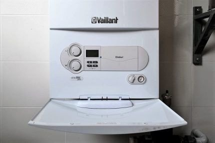 Панель управления газовым котлом
