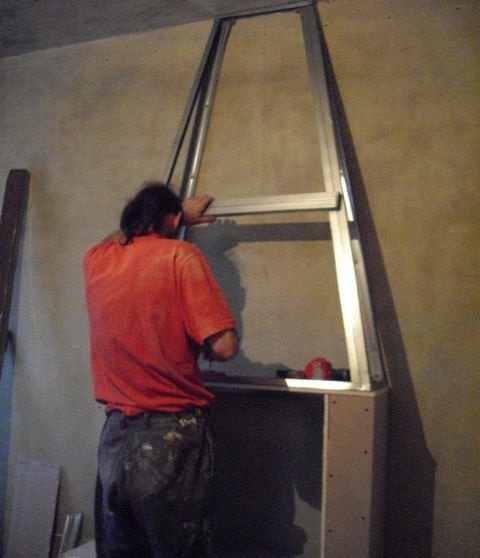 Каркасная конструкция дымохода
