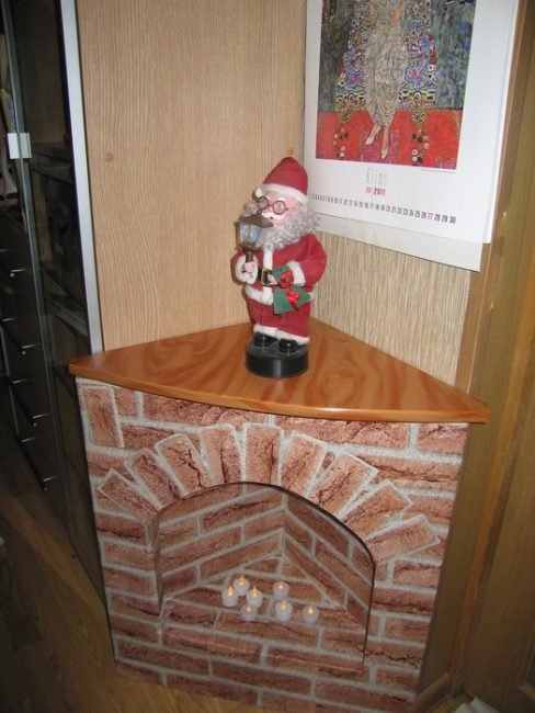 Угловой камин своими руками
