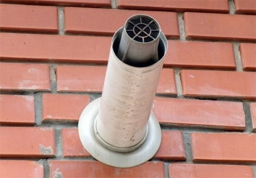 Прохождение концентрического дымохода через стену