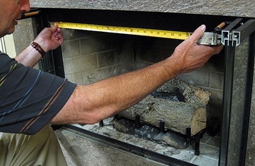 размеры каминного портала