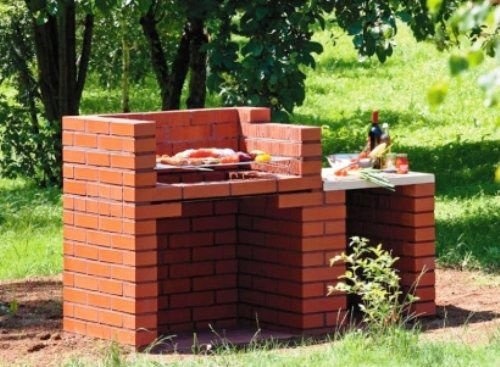 Кирпичный угольный гриль