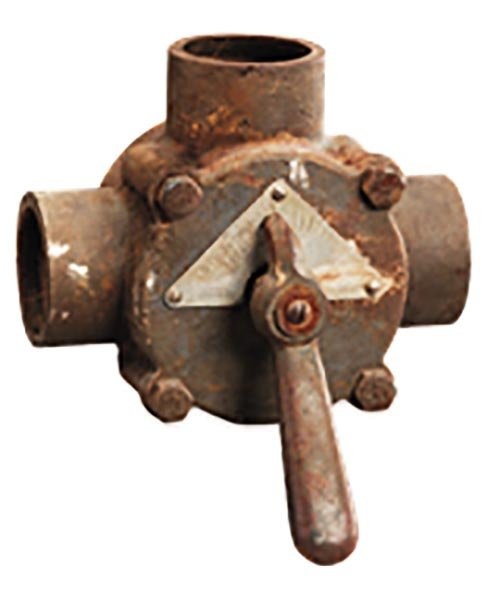 Клапан покрыт ржавчиной