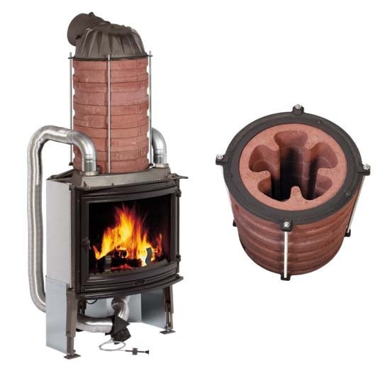 Отвод тепла от дымохода на радиатор