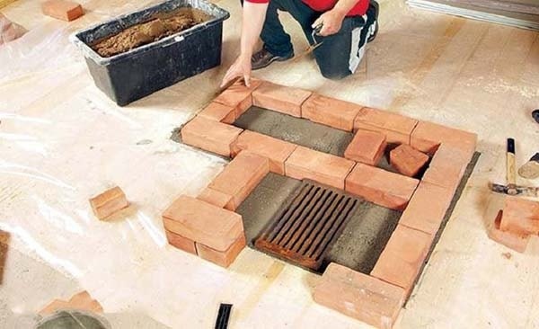 Укладка первого ряда