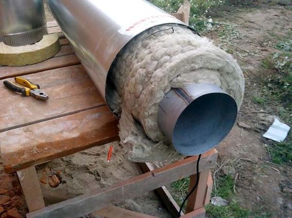 Изоляция дымохода