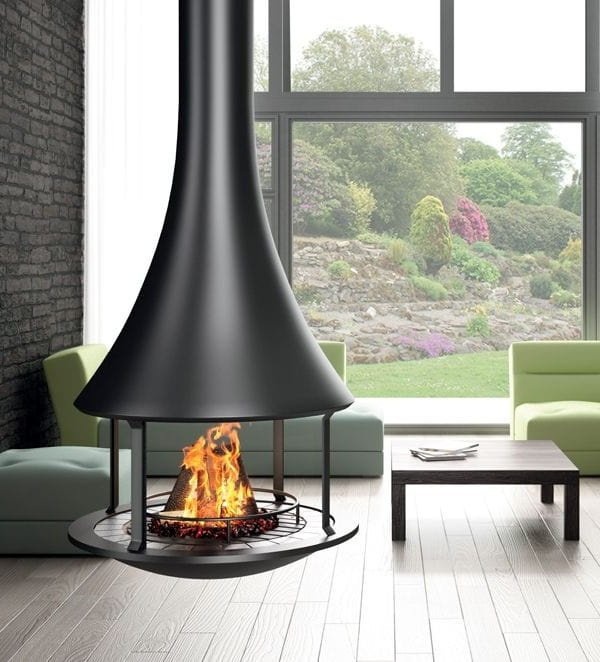 Красивый подвесной камин для открытого камина.