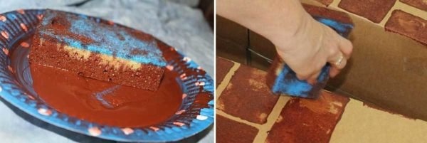 Нарисуйте кирпичи