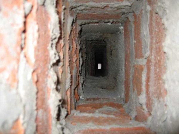 Внутренняя часть дымовой трубы