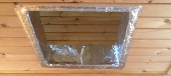 Отверстие для дымовой трубы
