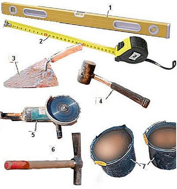 Инструменты, необходимые для выполнения кладочных работ
