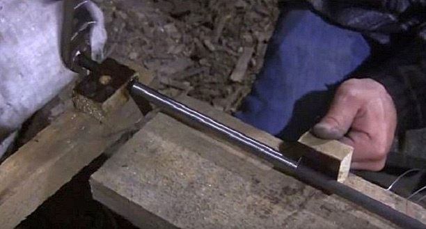 Наматывание с помощью простого инструмента
