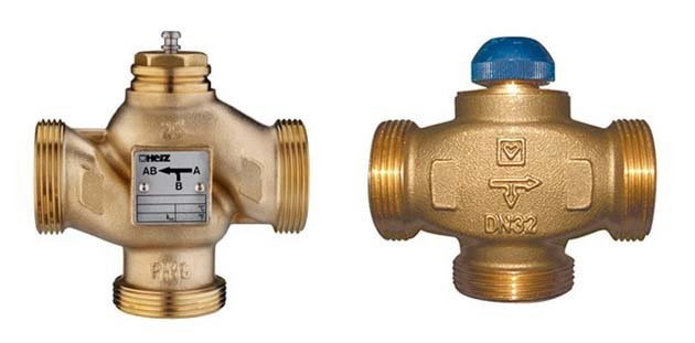 Трехходовые клапаны из бронзы