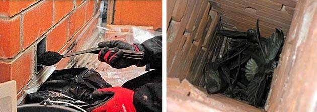 Заблокированный дымоход в частном доме