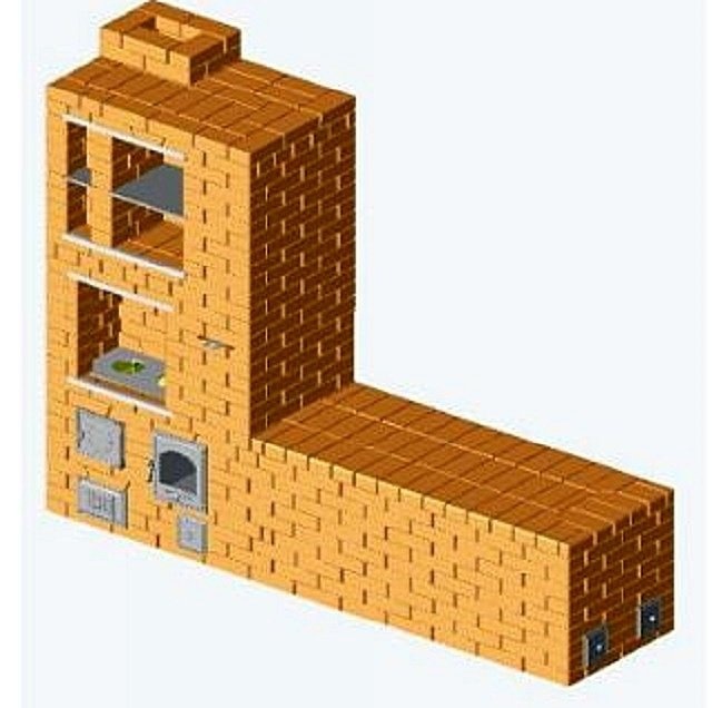 Общий вид колокольной плиты с очагом.
