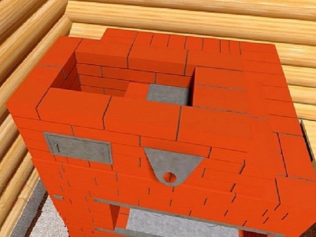 Кладка в рядах 25 и 26
