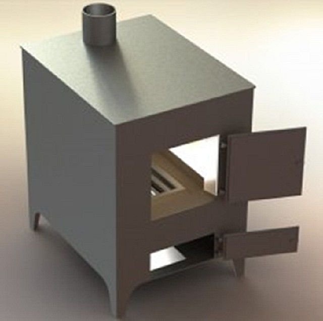 Эффективное решение для сохранения тепла: металл снаружи и кирпич внутри

