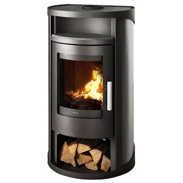 Плиты из нержавеющей стали - быстрый нагрев, но слишком низкая теплоемкость, т.е. после сжигания древесины стенки быстро остывают
