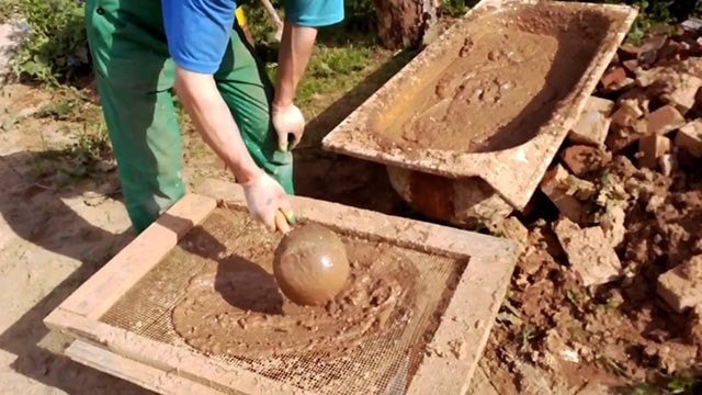 Приготовление глиняного раствора