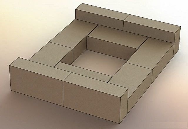 Начало работ на внутренней стене
