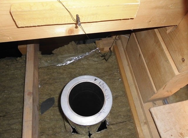 Потолочная дымовая труба
