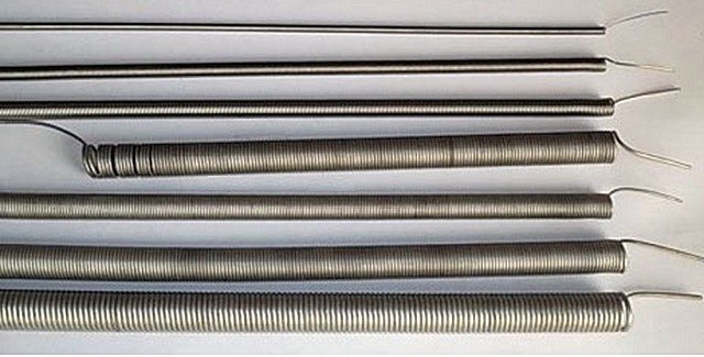 Нагреватели для электрических муфельных плит обычно наматываются по спирали из проволоки с высокими характеристиками сопротивления и жаропрочности.
