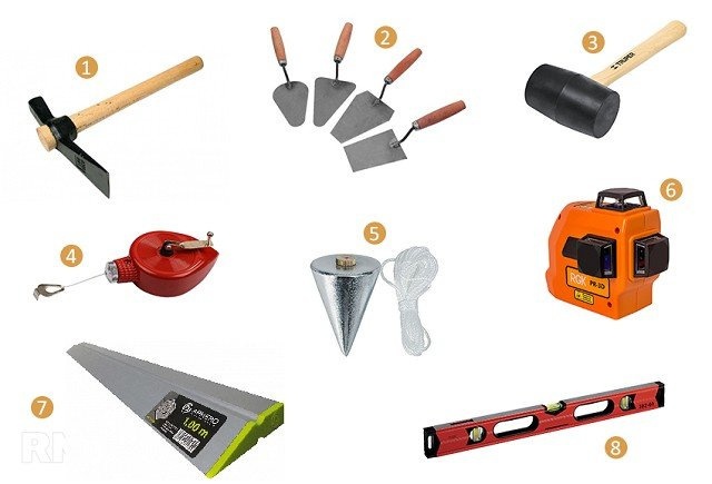 Необходимо не так много инструментов, но каждый из них важен по-своему.
