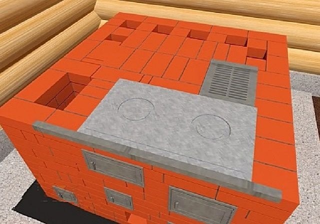 11-й ряд: Все готово для сборки плиты.
