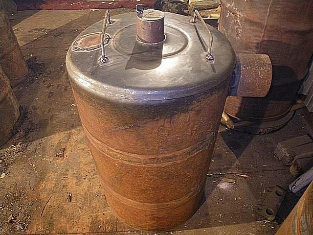 Дымоход из стальной бочки
