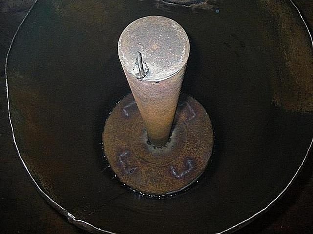 Глушитель на конце подающей трубы
