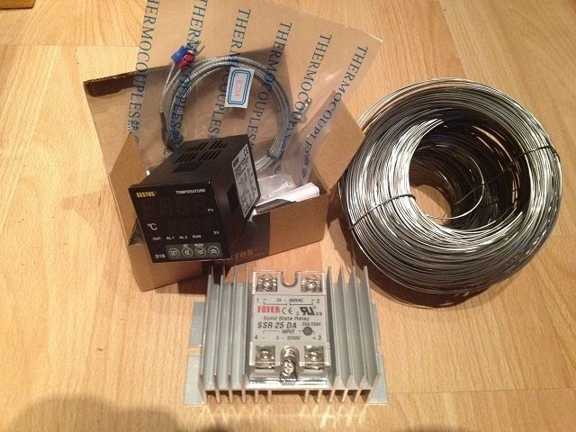 Пример комплекта для создания электрической части муфельной печи.
