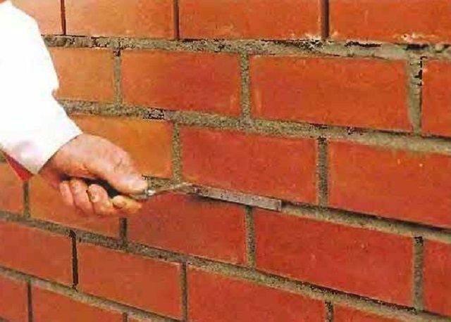 ... а затем выполнить затирку.
