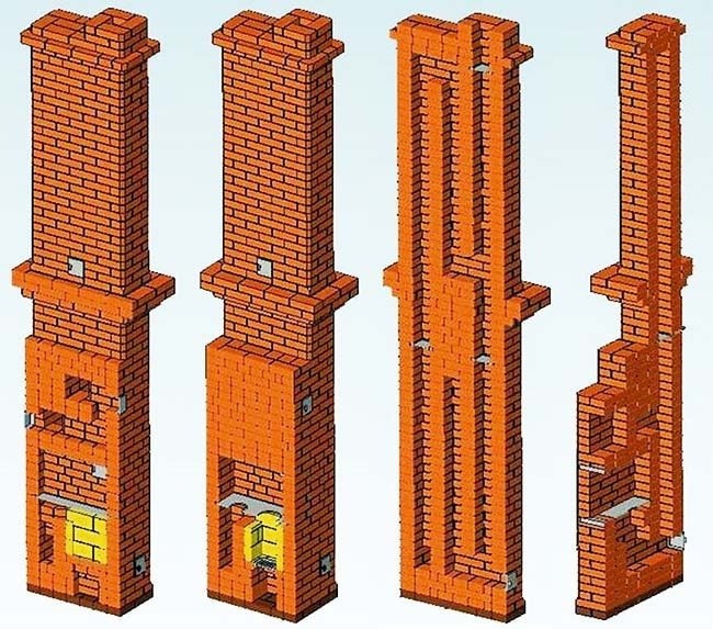 Вид в разрезе шведского двухэтажного радиатора