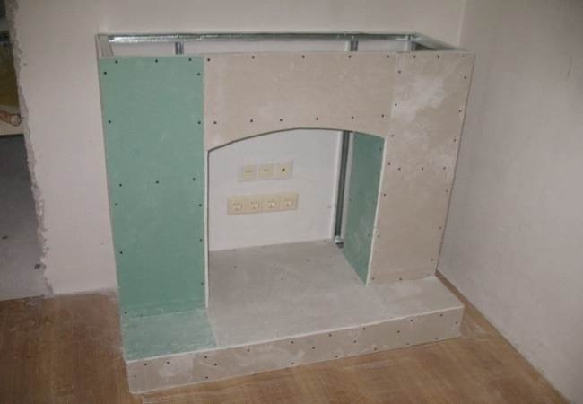 Покрытие фасции гипсокартоном