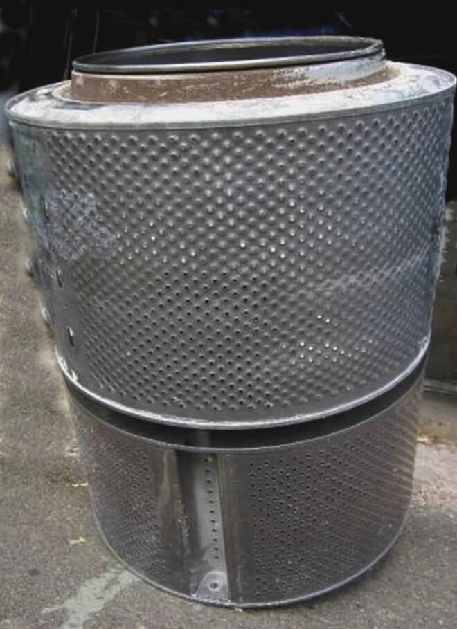 Фото: решетка стиральной машины из 2 барабанов