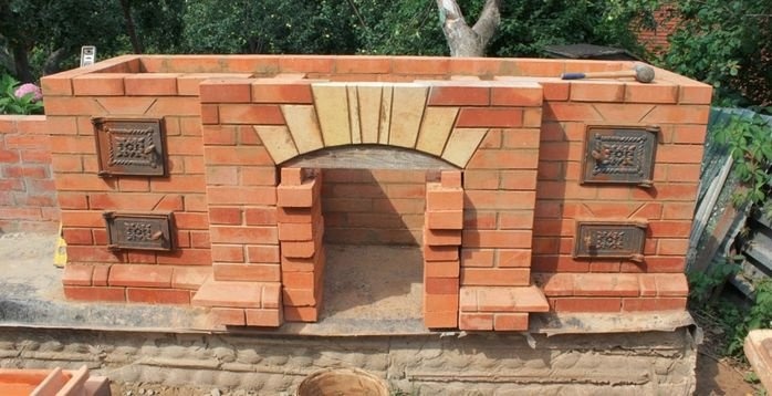 Пример конструкции барбекю
